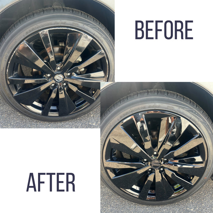 Chrome Delete Gloss Black Wheel Skin Set - For Tesla 3