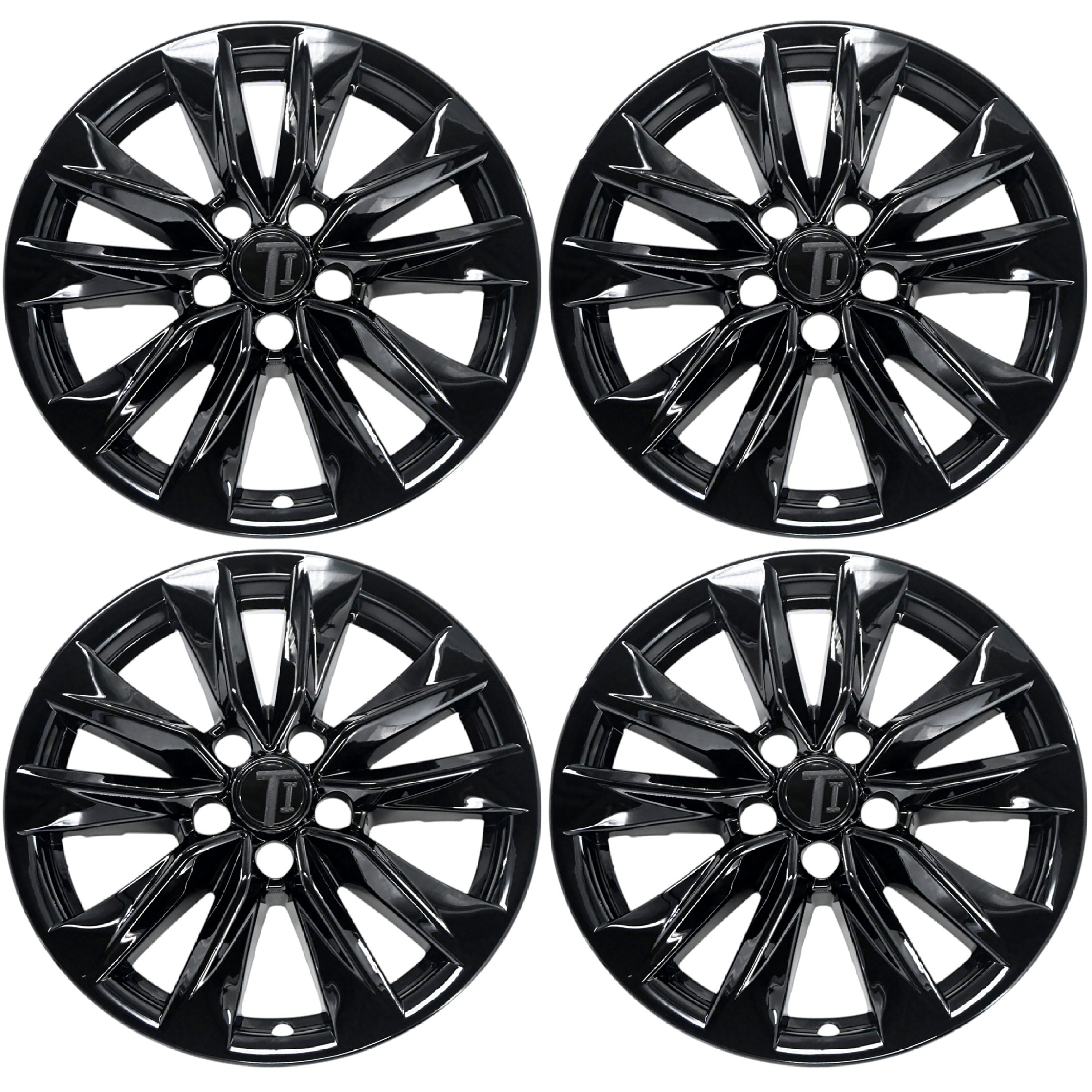Chrome Delete Wheel Skin Set for 2022–2025 Toyota Corolla Cross – Gloss Black Blackout Trim Accessory