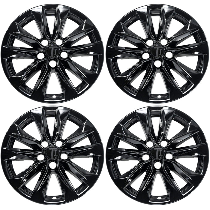 Chrome Delete Wheel Skin Set for 2022–2025 Toyota Corolla Cross – Gloss Black Blackout Trim Accessory