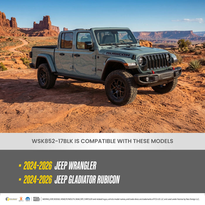 Jeep Gladiator Chrome Delete Wheel Skins by Trim Illusion