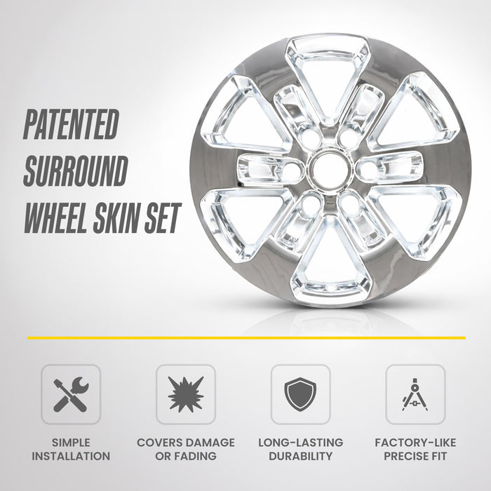 Chrome 17-Inch Wheel Skins - WSK857-18C