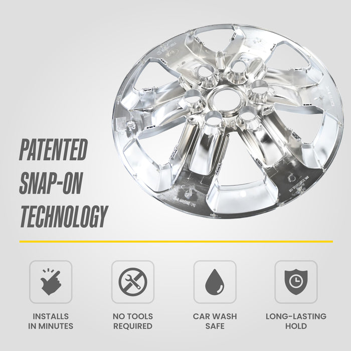 Chrome 17-Inch Wheel Skins - WSK857-18C