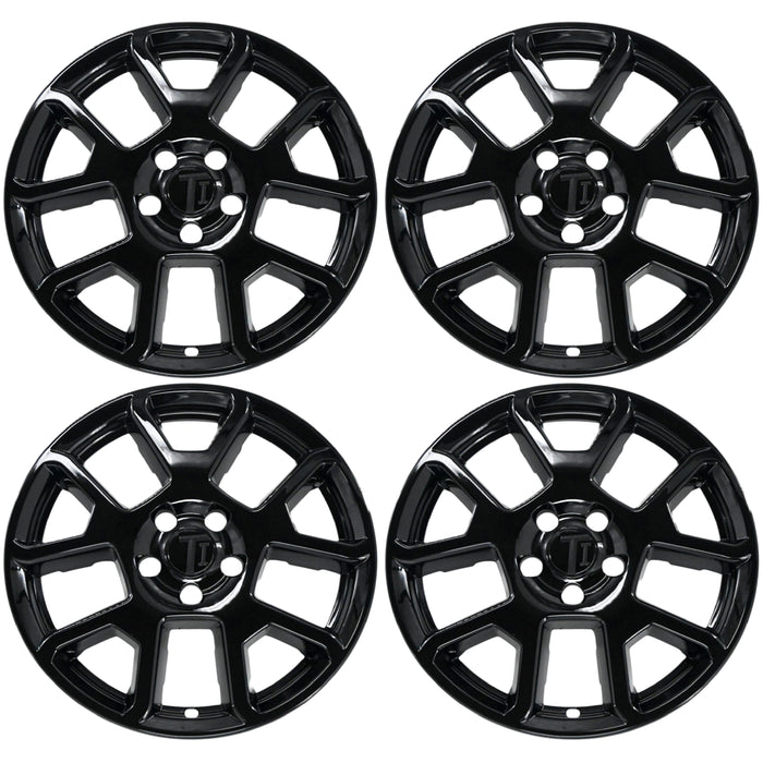 Chrome Delete Wheel Skin Set for 2019–2023 Jeep Renegade – Gloss Black Blackout Trim Accessory