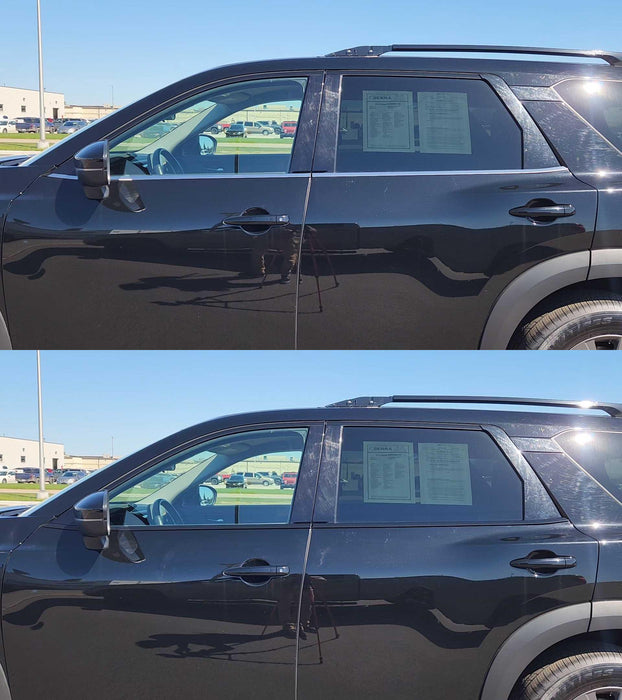 before and after chrome delete window trim install