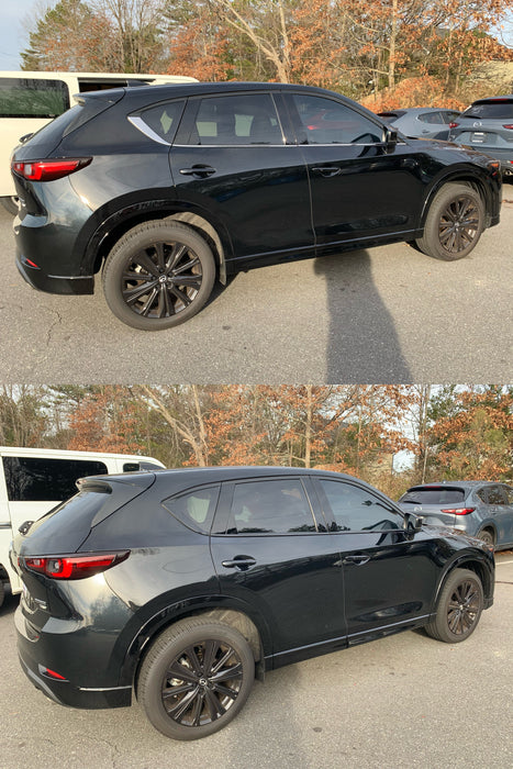 before and after chrome delete window trim install