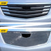 Before and after ABS483 chrome grille overlay on 2017 Cadillac XT5