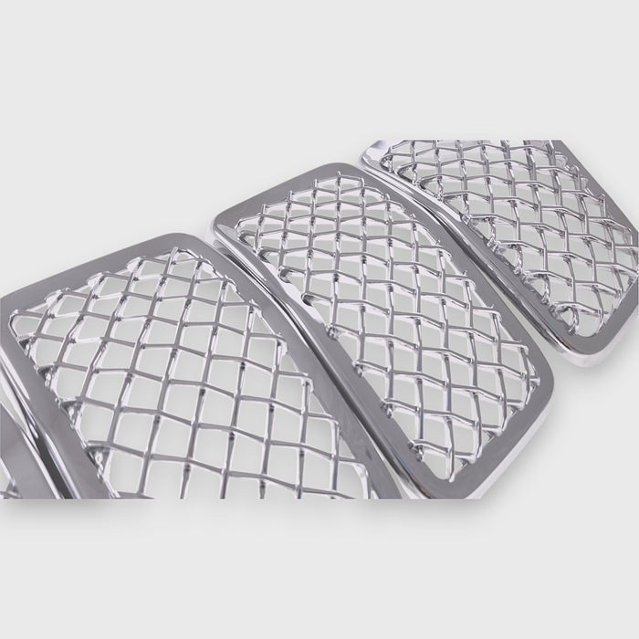 ABS485 19-23 Jeep Cherokee 7 PCS Chrome Tape-on Grille Overlay