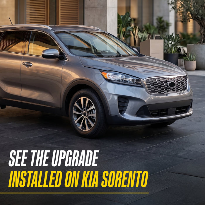2019 Kia Sorento with Trim Illusion ABS488 Chrome Grille Overlay installed