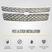 Peel and stick installation - ABS494 chrome grille overlay for 2017 Chevrolet Suburban