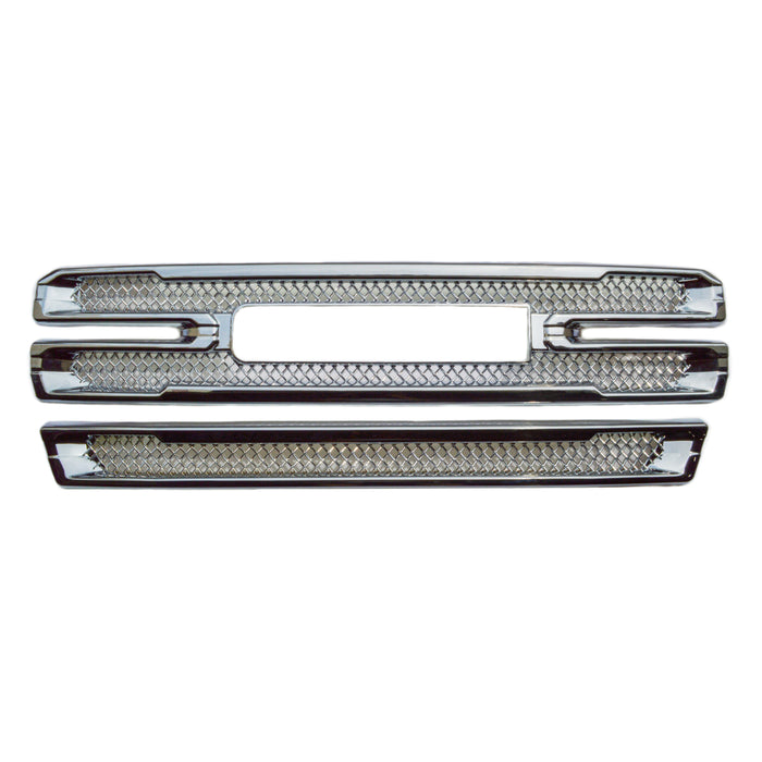 ABS496 chrome grille overlay kit for 2021 GMC Sierra 1500