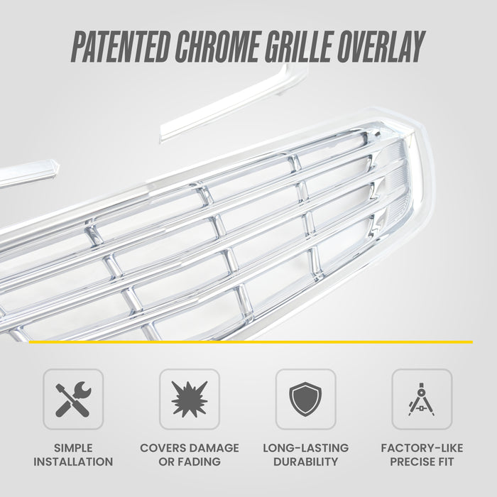Patented ABS502 chrome grille overlay features for 2020 Chevrolet Equinox