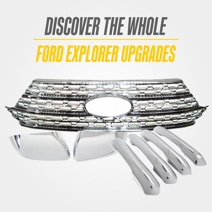 Matching Trim Illusion chrome upgrades for the 2022 Ford Explorer