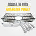 Matching Trim Illusion chrome upgrades for the 2022 Ford Explorer