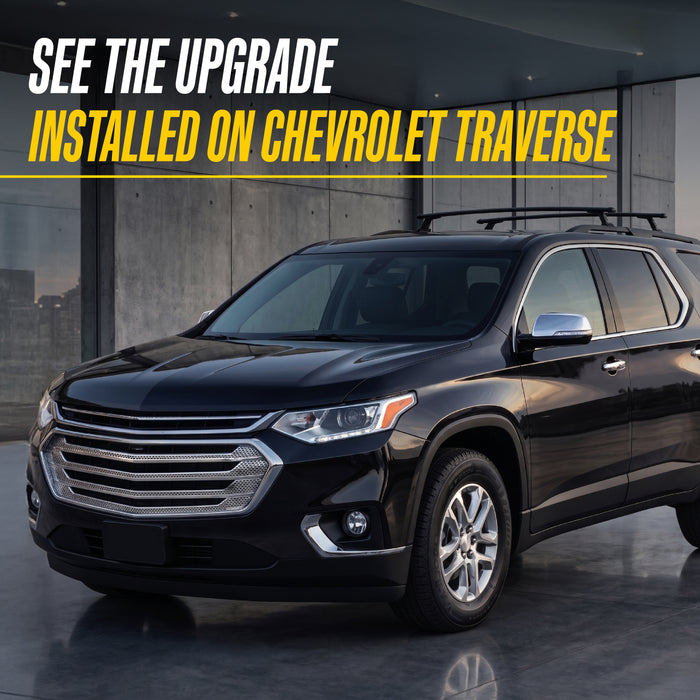 2018 Chevrolet Traverse with Trim Illusion ABS507 Chrome Grille Overlay installed