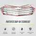 Patented snap-on technology - ABS507 chrome grille overlay for 2020 Chevrolet Traverse