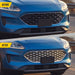 Before and after ABS508 chrome grille overlay on 2022 Ford Escape