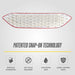 Patented snap-on installation - ABS508 chrome grille overlay for 2021 Ford Escape