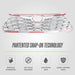 Patented snap-on installation - ABS518 chrome grille overlay for 2025 Toyota Highlander
