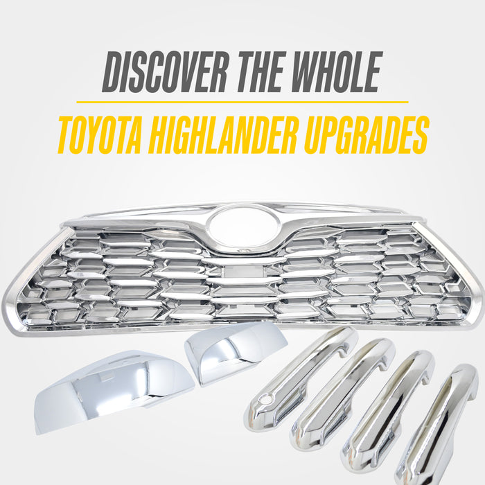 Matching Trim Illusion chrome upgrades for the 2025 Toyota Highlander