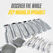 More Jeep Wrangler upgrades from Trim Illusion, including ABS522 chrome grille overlay