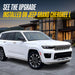 2025 Jeep Grand Cherokee L with Trim Illusion ABS534 Chrome Grille Overlay installed