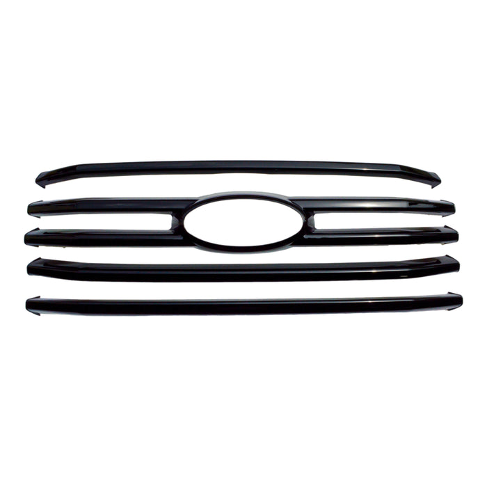 ABS6411BLK gloss black grille overlay for 2017 Ford F-150 XLT