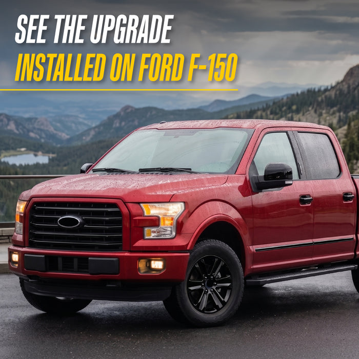 2015 Ford F-150 XLT with Trim Illusion ABS6411BLK Gloss Black Grille Overlay installed