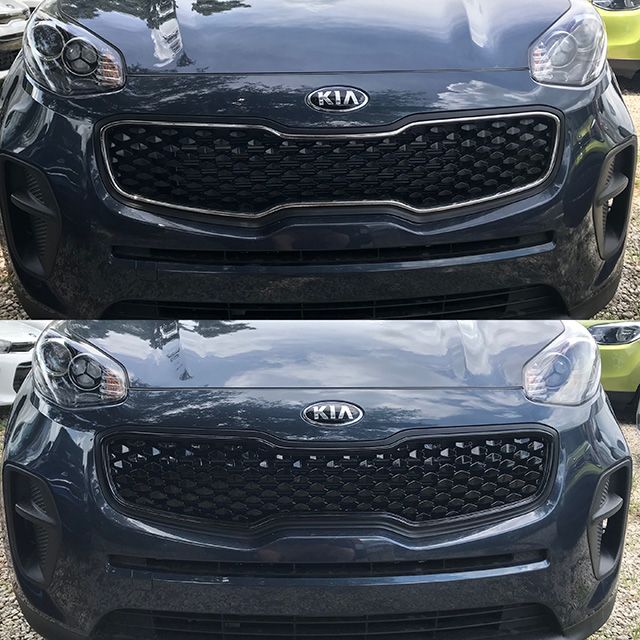 Chrome Delete Black Grille Overlay - ABS6418BLK