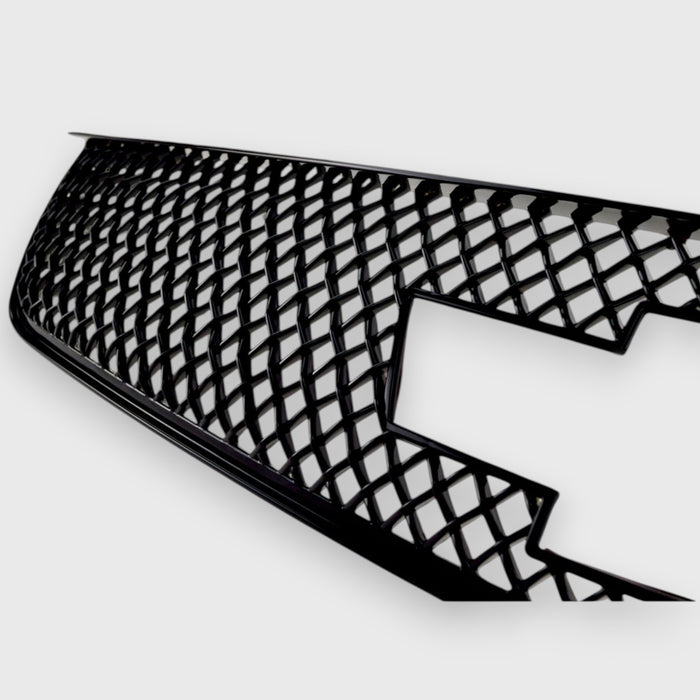 ABS6460BLK close side view chrome delete grille overlay chevy