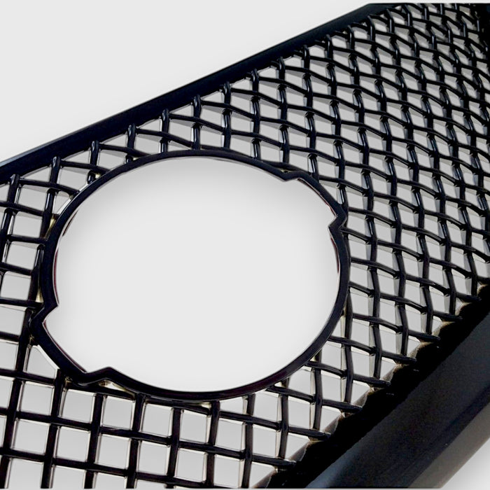 ABS6466BLK close view chrome delete grille overlay nissan