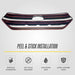 Peel and stick installation - ABS6484BLK gloss black grille overlay for 2018 Ford Escape