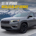 2023 Jeep Cherokee with Trim Illusion ABS6485BLK Gloss Black Grille Overlay installed