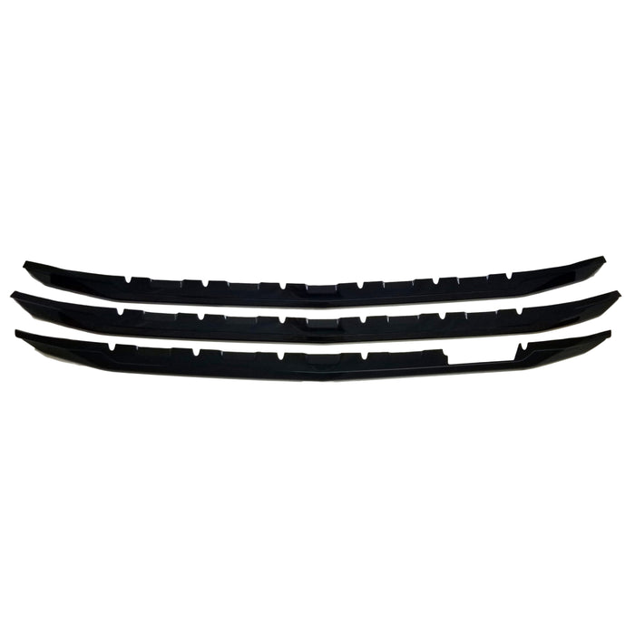 ABS6487BLK gloss black grille overlay for 2017 Chevrolet Silverado 1500