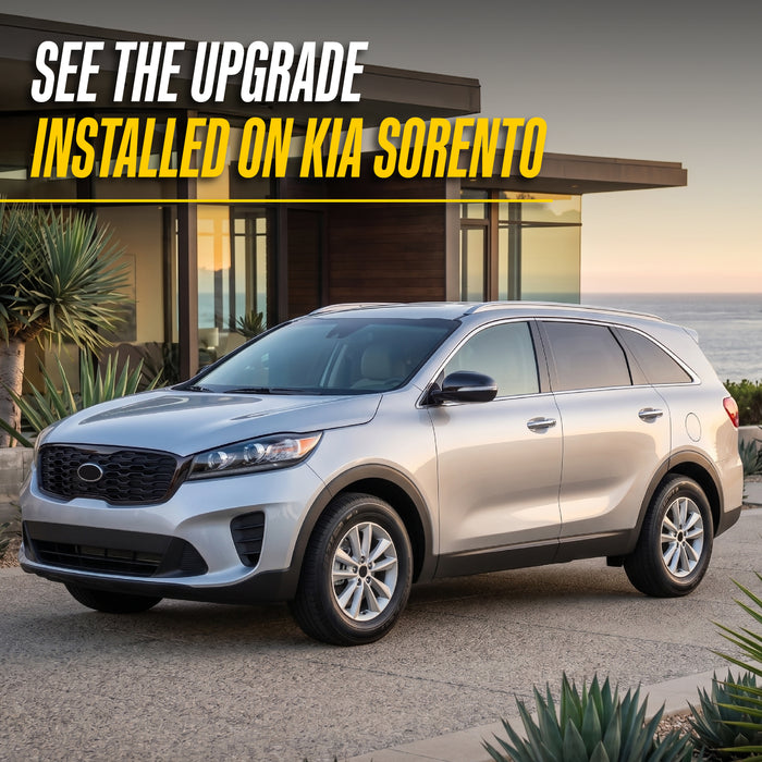 2019 Kia Sorento with Trim Illusion ABS6488BLK Gloss Black Grille Overlay installed