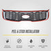 Peel & stick installation - ABS6488BLK grille overlay for 2019 Kia Sorento