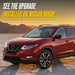 2019 Nissan Rogue with Trim Illusion ABS6491BLK Gloss Black Grille Overlay installed