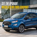 2022 Ford EcoSport with Trim Illusion ABS6492BLK Gloss Black Grille Overlay installed