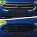Before and after ABS6492BLK gloss black grille overlay on 2022 Ford EcoSport