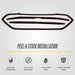 Peel and stick installation - ABS6492BLK gloss black grille overlay for 2021 Ford EcoSport