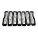 ABS6495BLK gloss black grille overlay for 2020 Jeep Wrangler