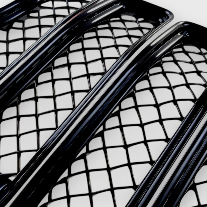 ABS6495BLK side close up chrome delete grille overlay jeep