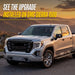 2020 GMC Sierra 1500 with Trim Illusion ABS6496BLK Gloss Black Grille Overlay installed