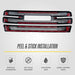 Peel & stick installation - ABS6496BLK grille overlay for 2021 GMC Sierra 1500