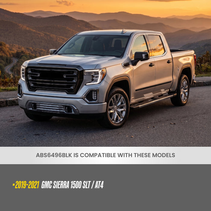 ABS6496BLK compatibility - fits 2019-2021 GMC Sierra 1500 SLT / AT4 only