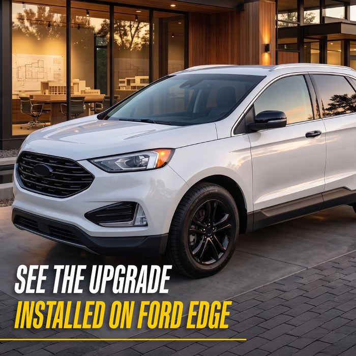 2022 Ford Edge with Trim Illusion ABS6498BLK Gloss Black Grille Overlay installed