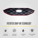 Patented snap-on installation - ABS6498BLK grille overlay for 2021 Ford Edge