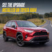 2024 Toyota RAV4 with Trim Illusion ABS6500BLK Gloss Black Grille Overlay installed