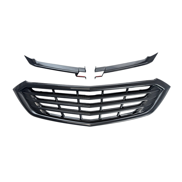 ABS6502BLK 2-piece gloss black grille overlay kit for 2020 Chevrolet Equinox
