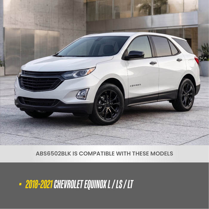 ABS6502BLK compatibility - fits 2018-2021 Chevrolet Equinox L / LS / LT