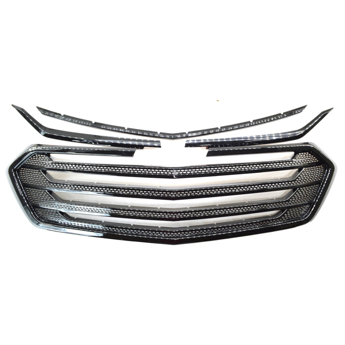 ABS6507BLK gloss black grille overlay for 2018 Chevrolet Traverse